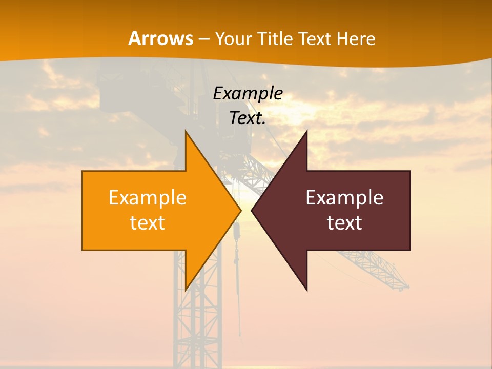 Crane Equipment Work PowerPoint Template