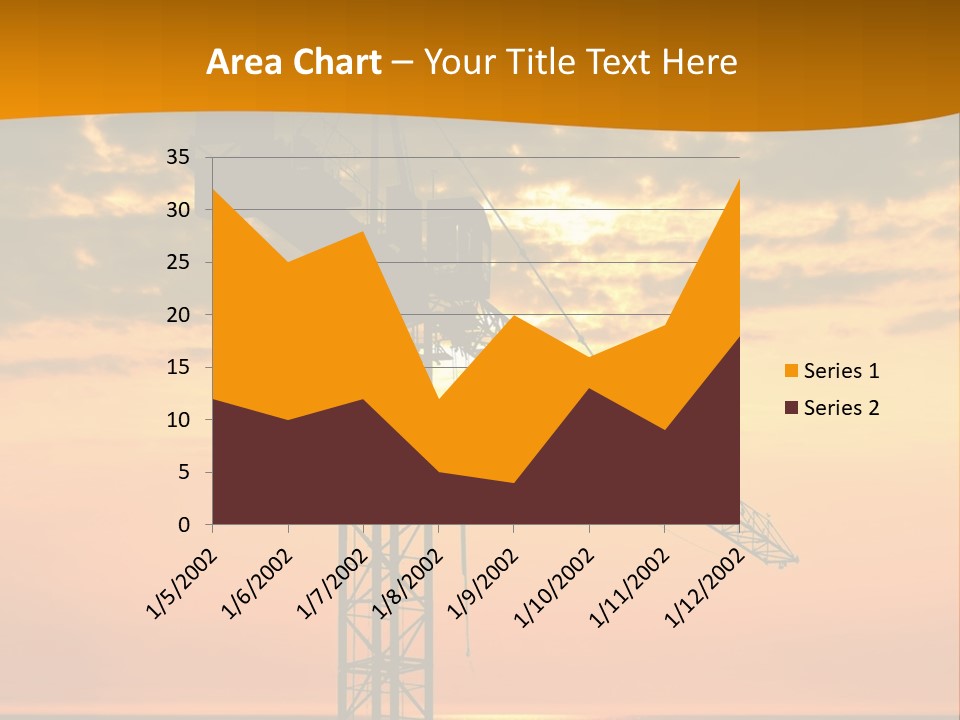 Crane Equipment Work PowerPoint Template