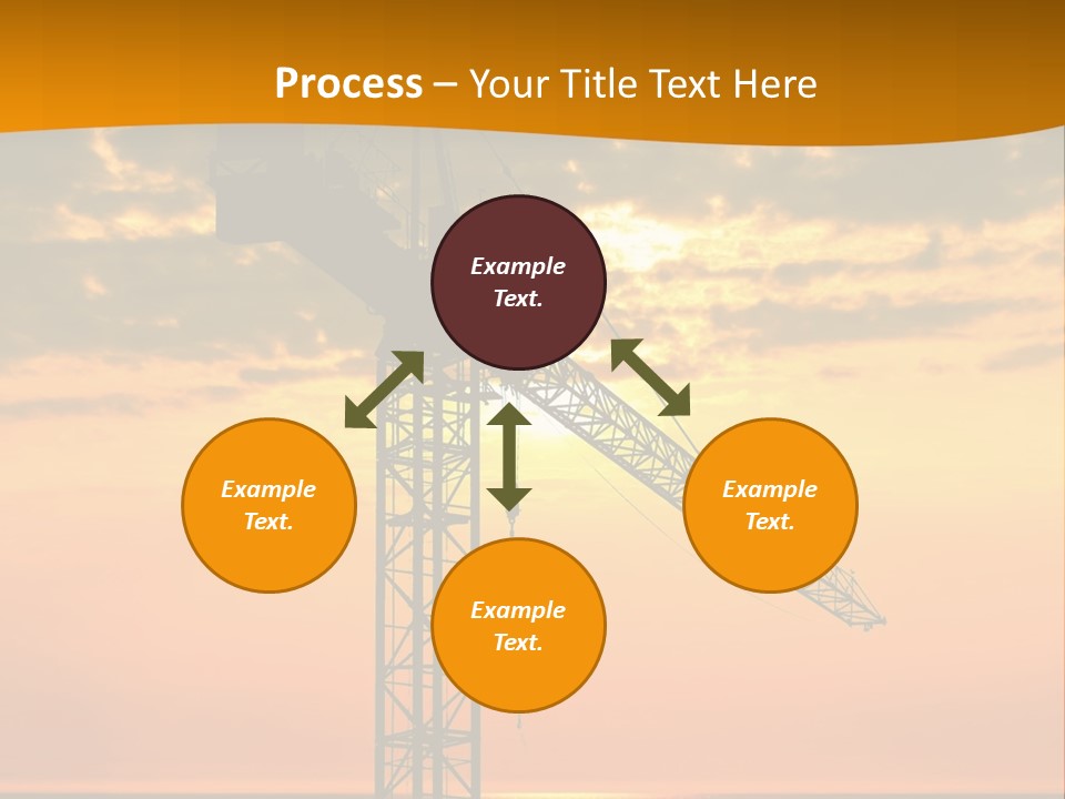 Crane Equipment Work PowerPoint Template