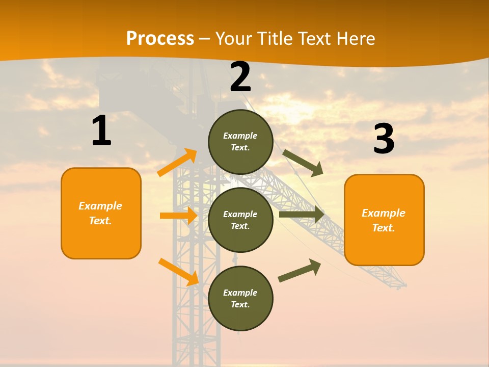 Crane Equipment Work PowerPoint Template