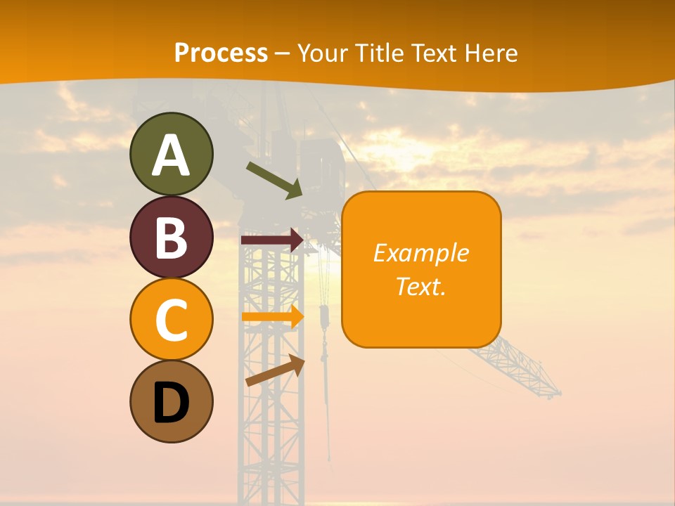 Crane Equipment Work PowerPoint Template