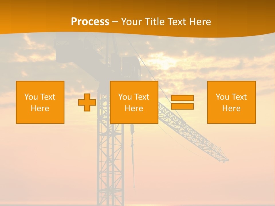 Crane Equipment Work PowerPoint Template