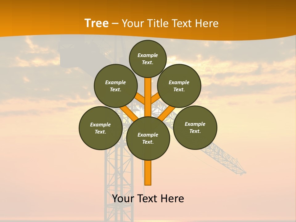 Crane Equipment Work PowerPoint Template