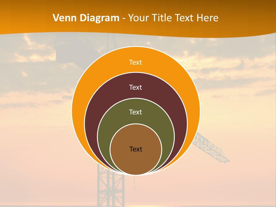 Crane Equipment Work PowerPoint Template