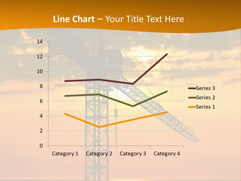 Crane Equipment Work PowerPoint Template