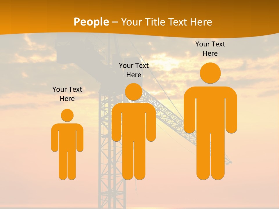 Crane Equipment Work PowerPoint Template