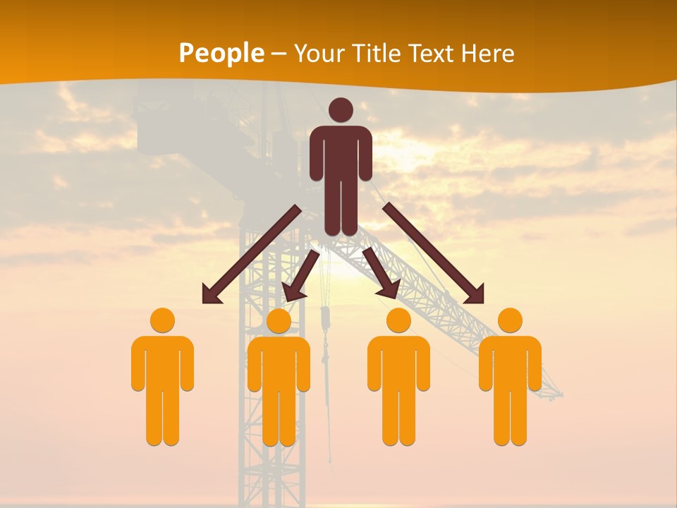 Crane Equipment Work PowerPoint Template