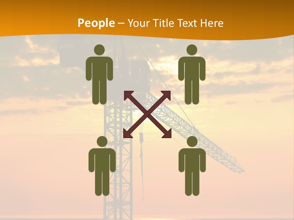 Crane Equipment Work PowerPoint Template