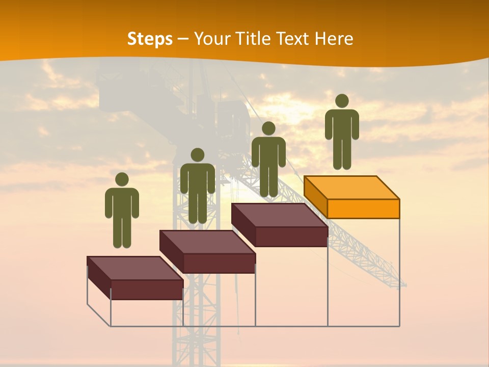 Crane Equipment Work PowerPoint Template