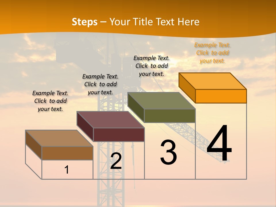 Crane Equipment Work PowerPoint Template