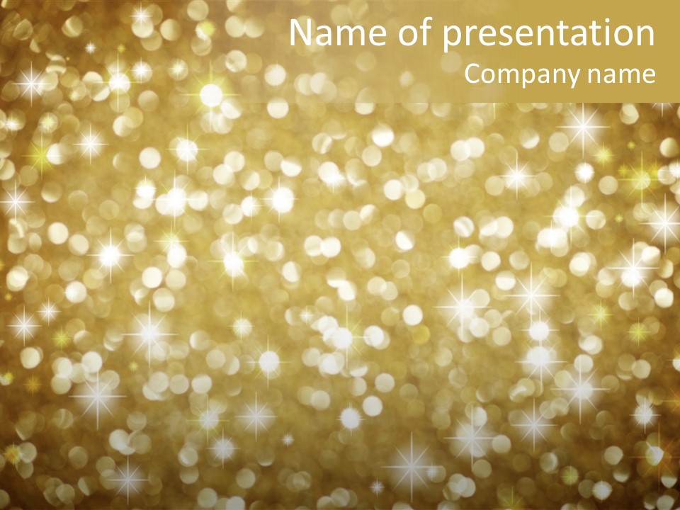 Winter Sepia Gleam PowerPoint Template