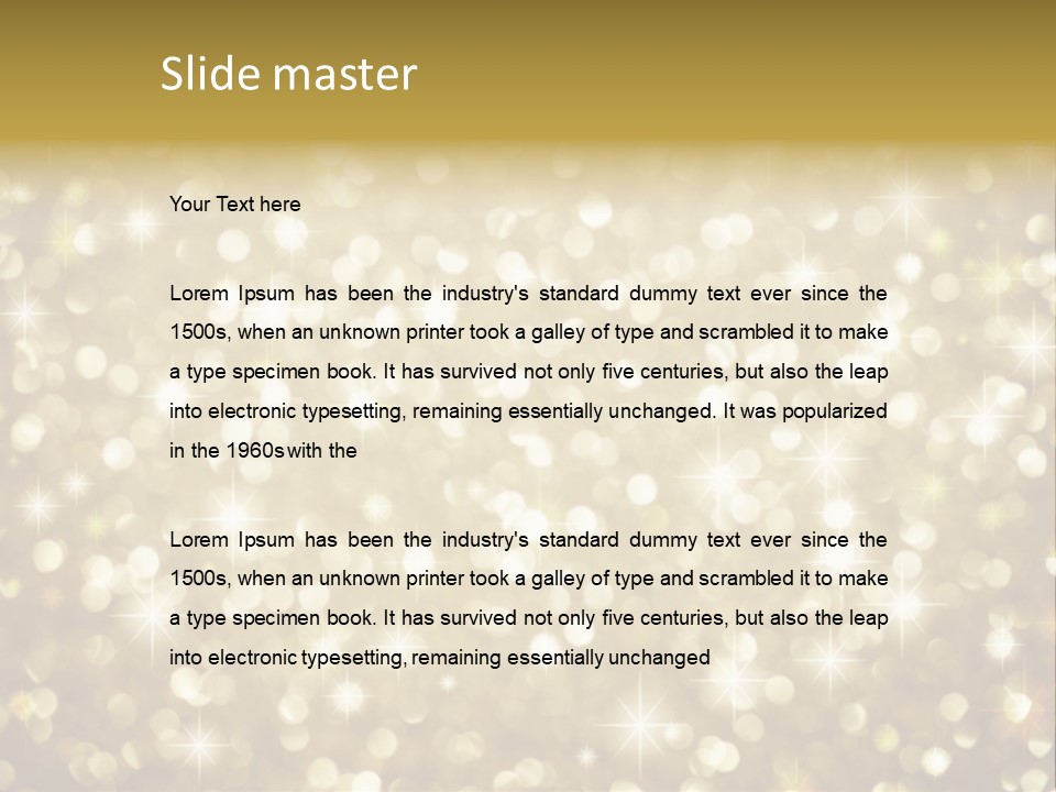 Winter Sepia Gleam PowerPoint Template