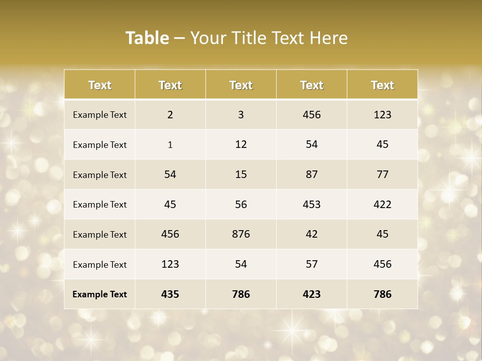 Winter Sepia Gleam PowerPoint Template