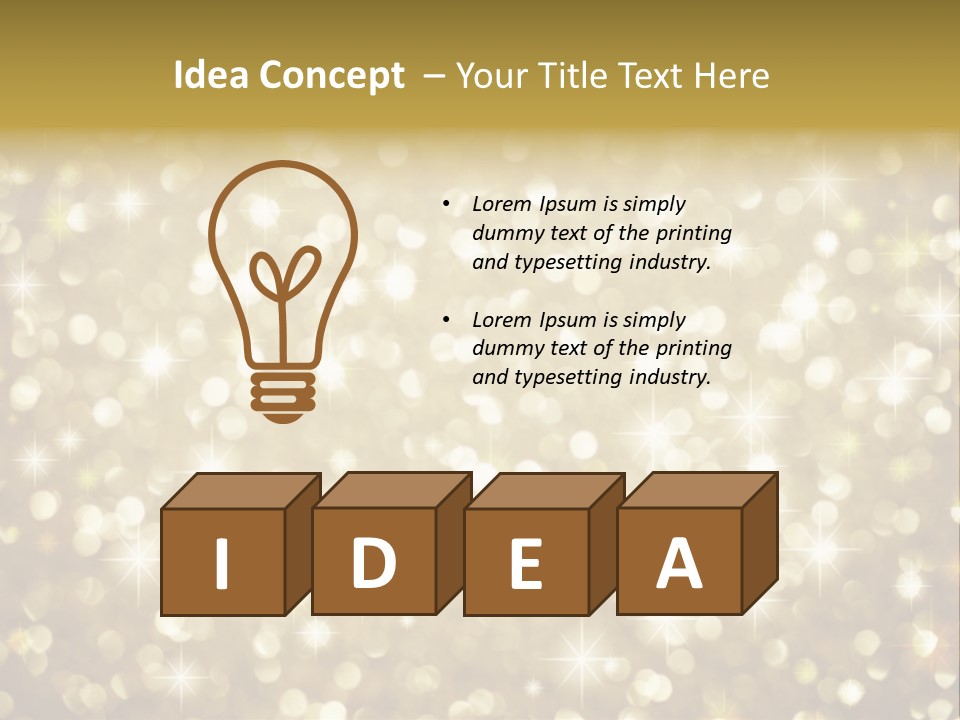 Winter Sepia Gleam PowerPoint Template