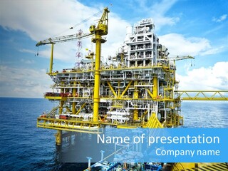 Sea Environment Rigs PowerPoint Template