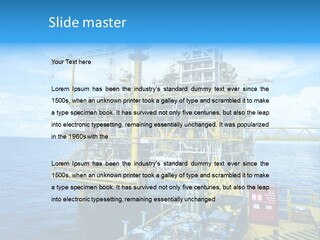 Sea Environment Rigs PowerPoint Template