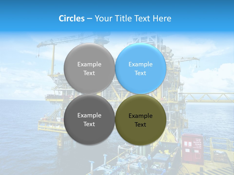 Sea Environment Rigs PowerPoint Template