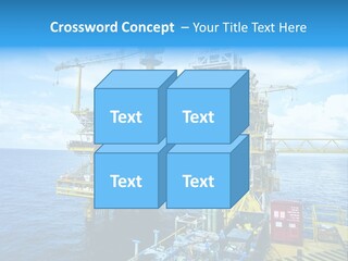 Sea Environment Rigs PowerPoint Template