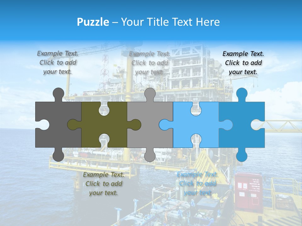 Sea Environment Rigs PowerPoint Template