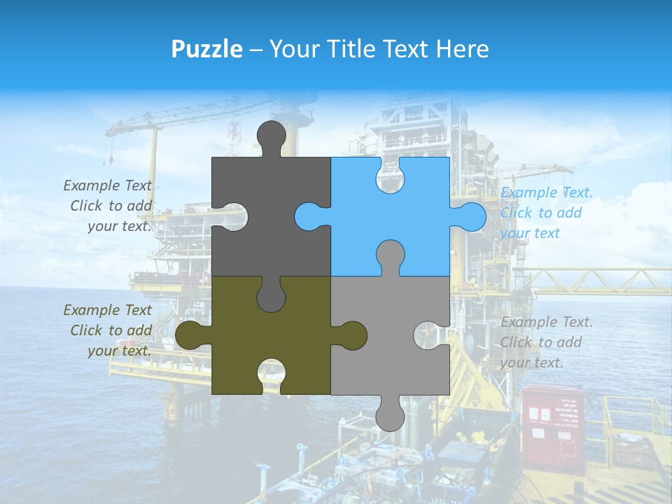 Sea Environment Rigs PowerPoint Template