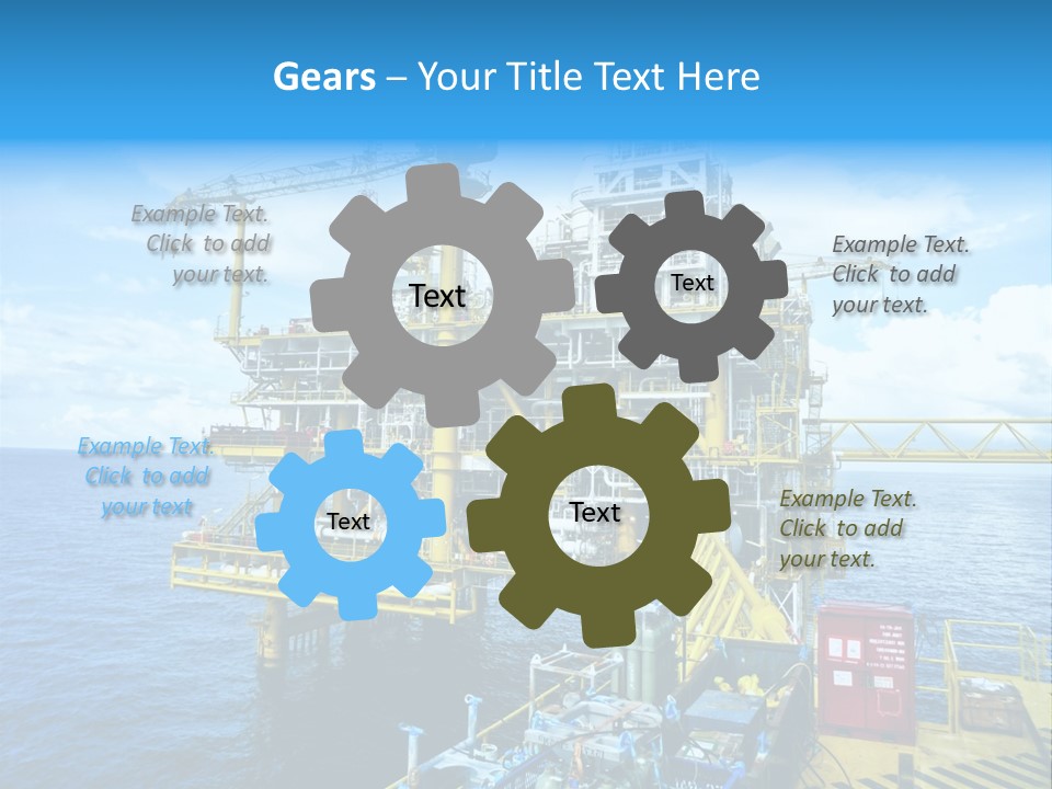 Sea Environment Rigs PowerPoint Template
