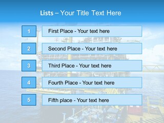 Sea Environment Rigs PowerPoint Template