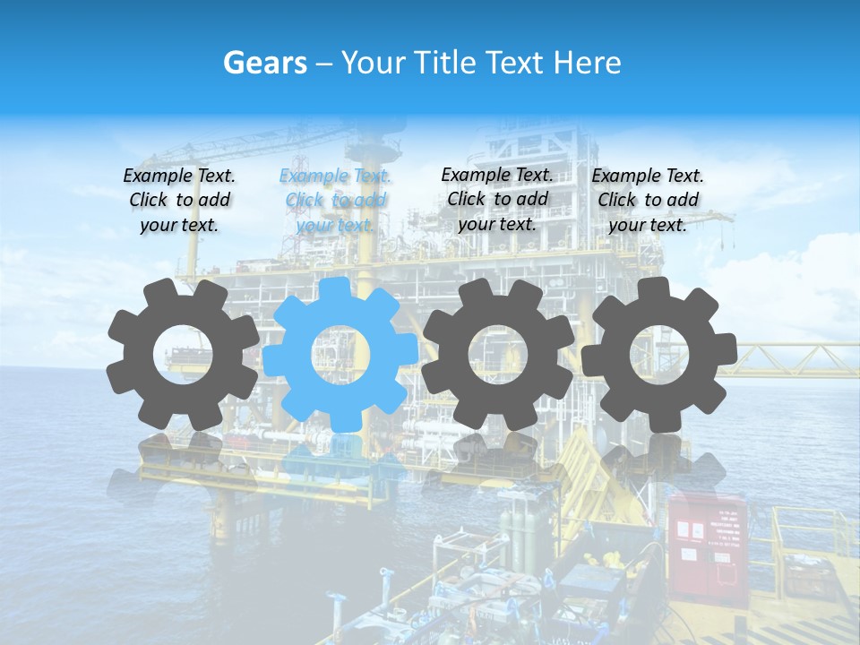 Sea Environment Rigs PowerPoint Template