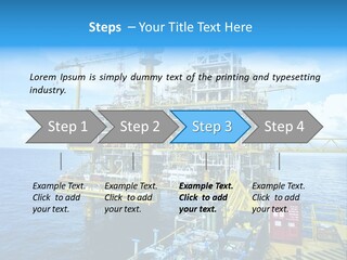 Sea Environment Rigs PowerPoint Template