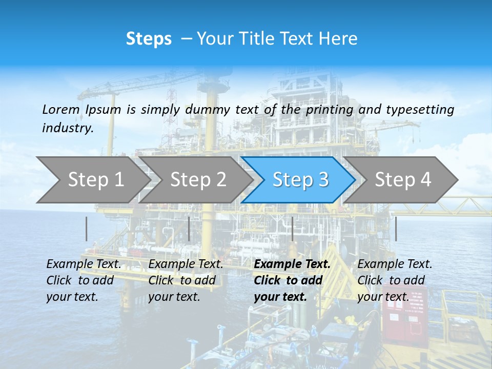 Sea Environment Rigs PowerPoint Template