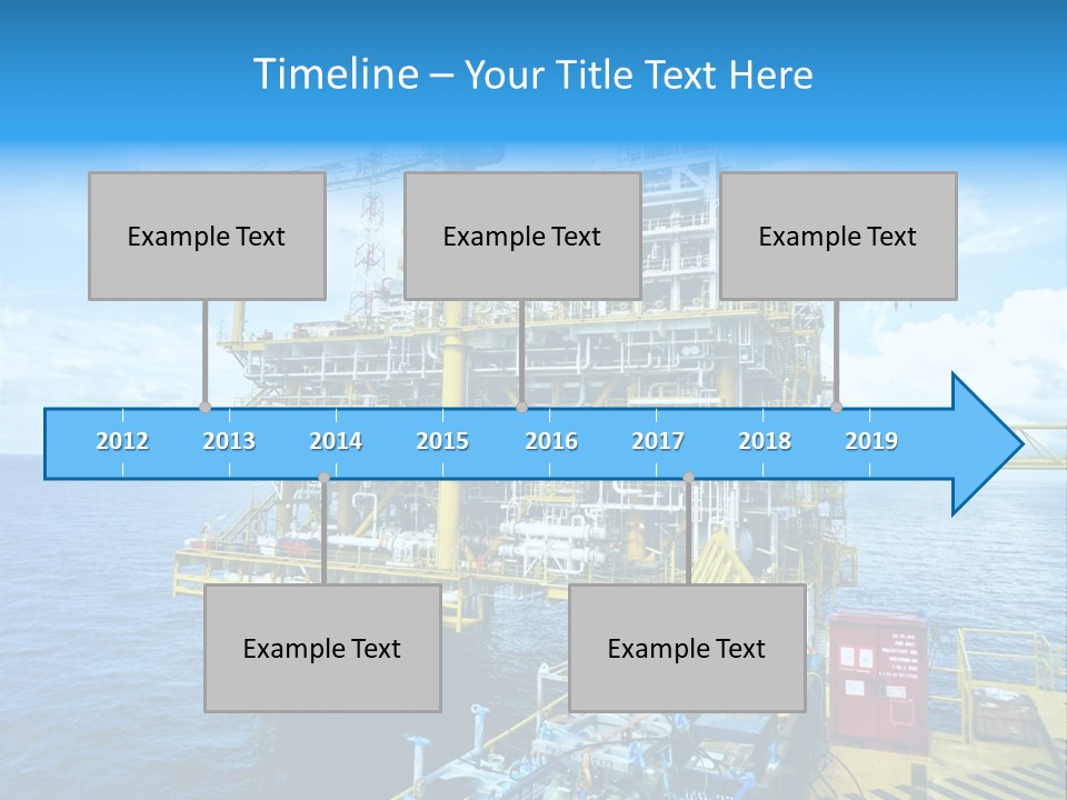 Sea Environment Rigs PowerPoint Template