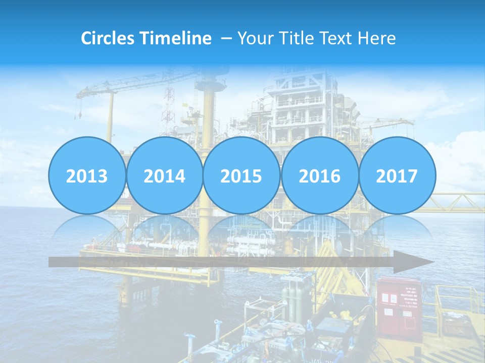 Sea Environment Rigs PowerPoint Template