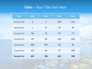 Sea Environment Rigs PowerPoint Template