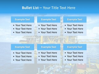Sea Environment Rigs PowerPoint Template