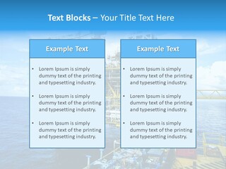 Sea Environment Rigs PowerPoint Template