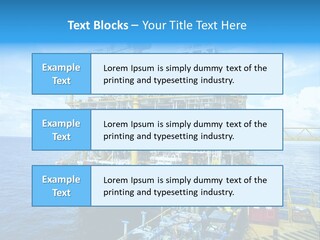 Sea Environment Rigs PowerPoint Template
