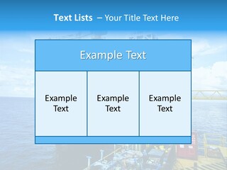 Sea Environment Rigs PowerPoint Template