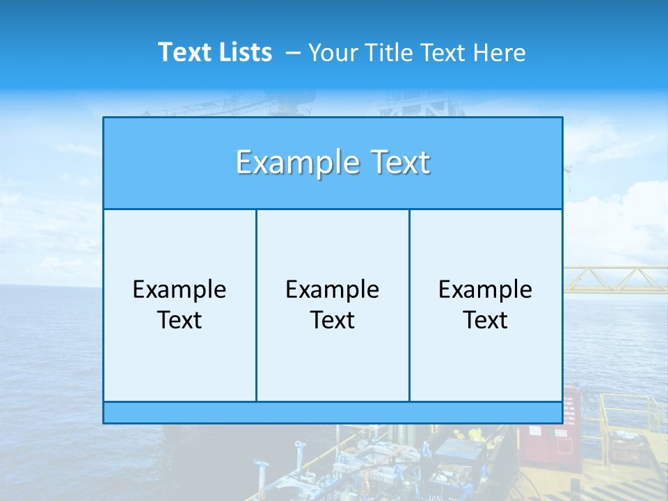 Sea Environment Rigs PowerPoint Template