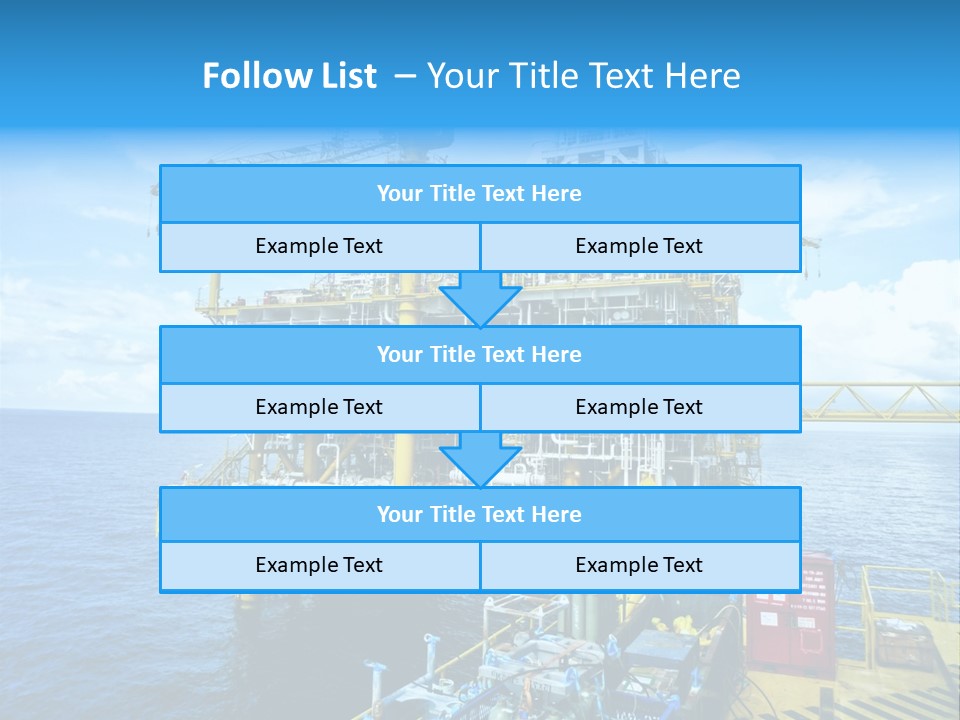 Sea Environment Rigs PowerPoint Template