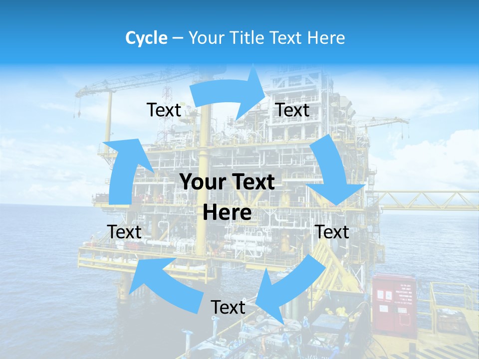 Sea Environment Rigs PowerPoint Template