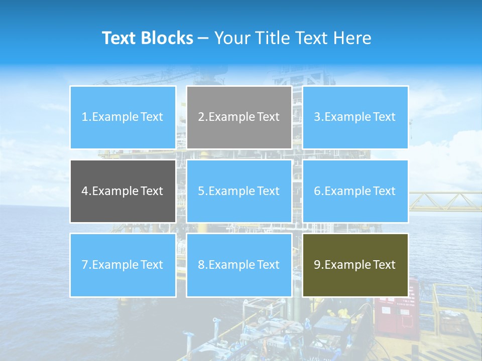 Sea Environment Rigs PowerPoint Template
