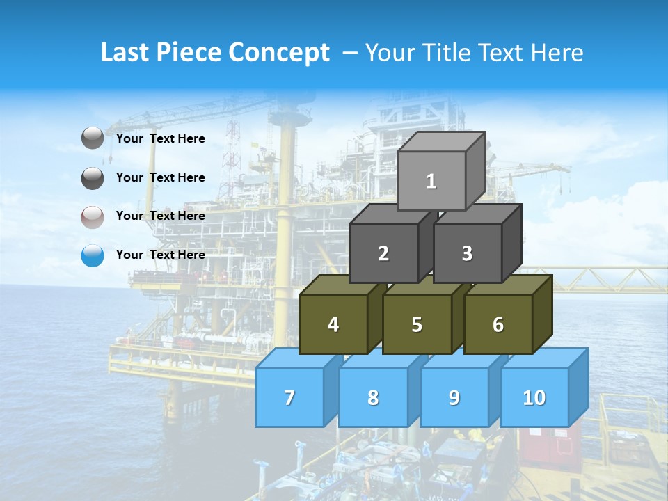Sea Environment Rigs PowerPoint Template