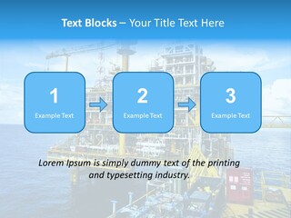 Sea Environment Rigs PowerPoint Template