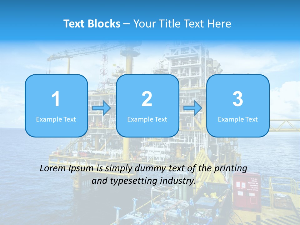 Sea Environment Rigs PowerPoint Template
