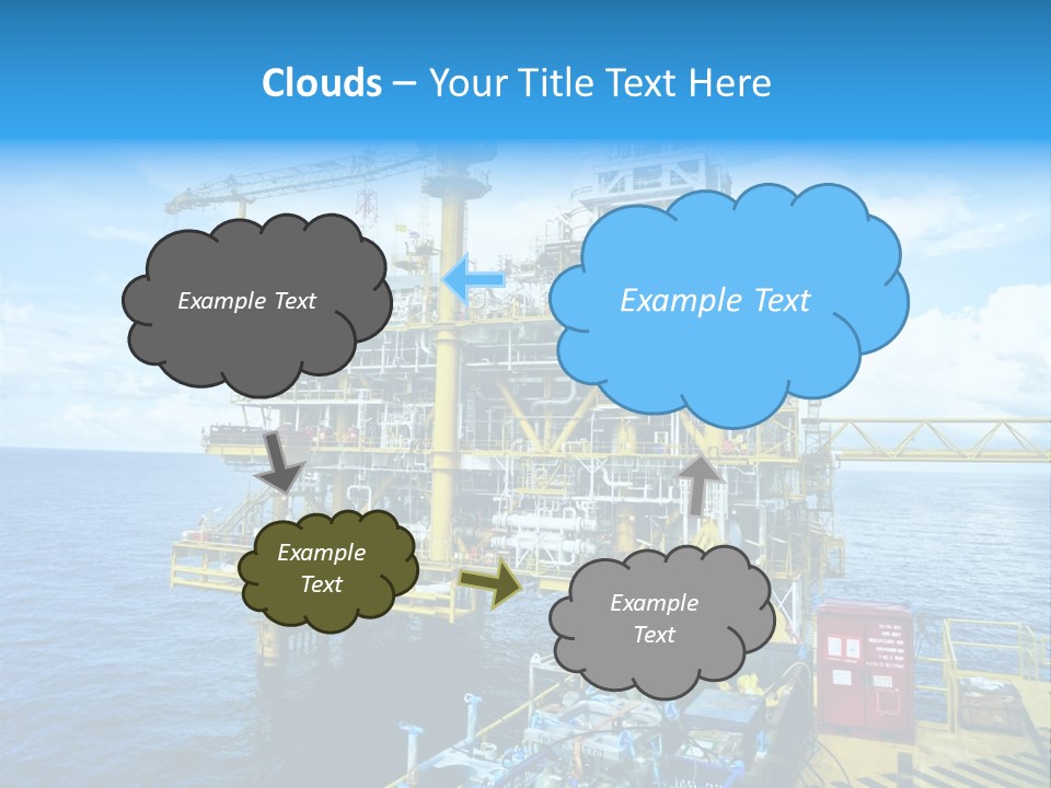 Sea Environment Rigs PowerPoint Template