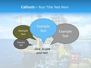 Sea Environment Rigs PowerPoint Template