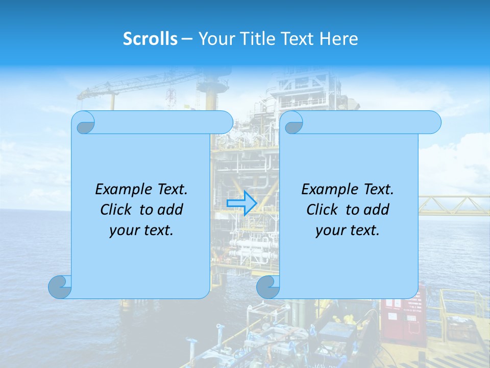 Sea Environment Rigs PowerPoint Template
