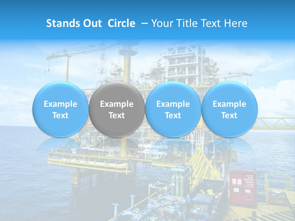 Sea Environment Rigs PowerPoint Template