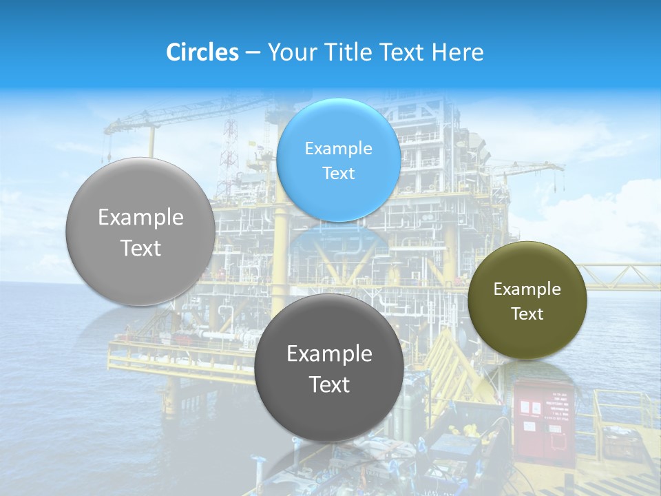 Sea Environment Rigs PowerPoint Template