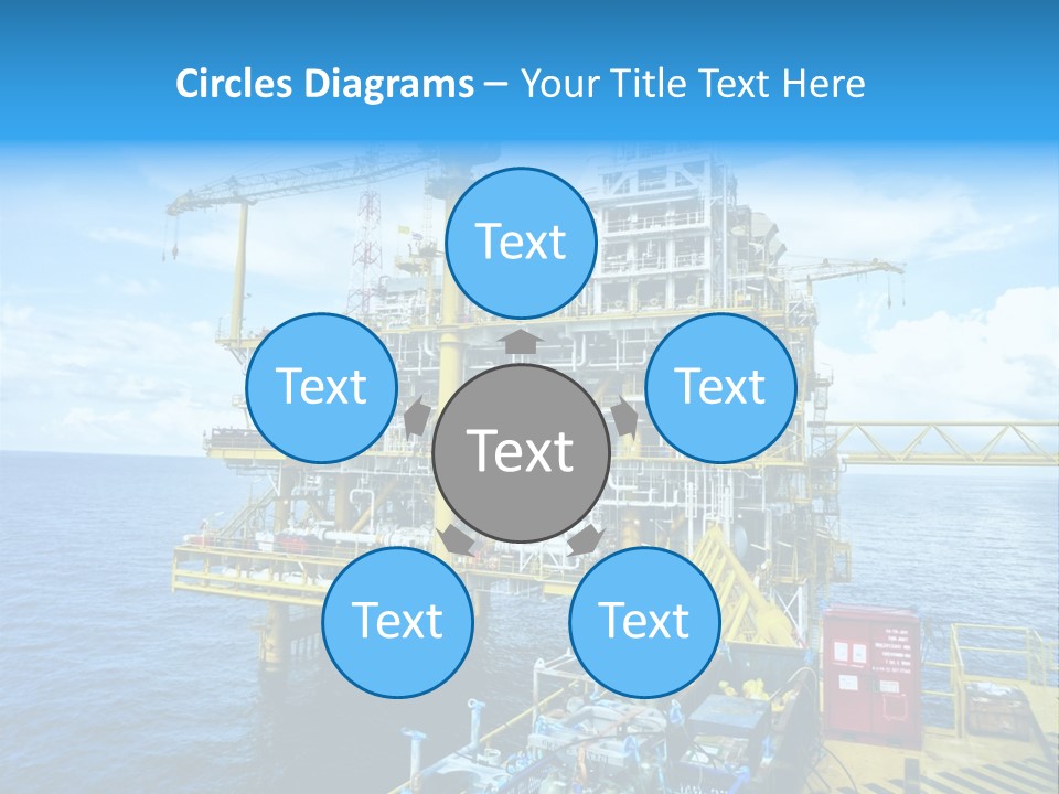 Sea Environment Rigs PowerPoint Template