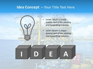 Sea Environment Rigs PowerPoint Template